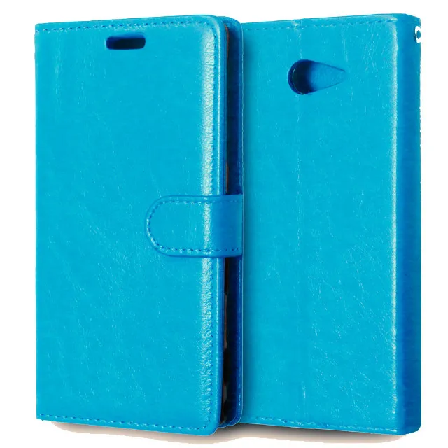 4 Черный кожаный чехол-бумажник с откидной крышкой для Coque sony Xperia M2 Aqua S50H D2302 D2303 чехол-накладка для sony Xperia M2 Dual D2302 2305 - Цвет: 4