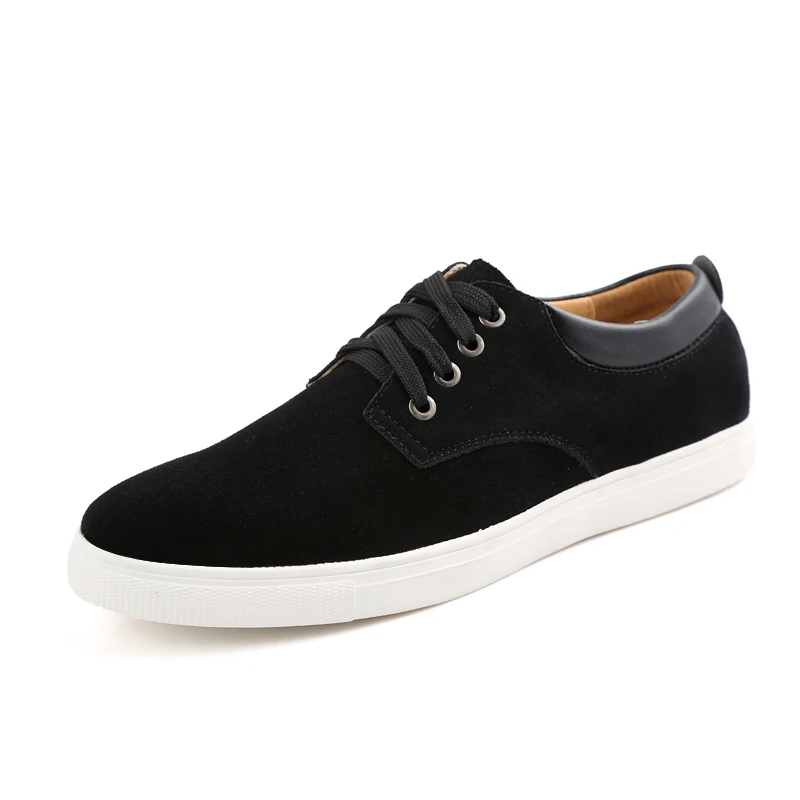 2020 Suede Men's Shoes All Season Fashion Plus Size Lace-Up Breathable Flock Daily Outdoors Casual Flats EU 38 - 49 | Обувь
