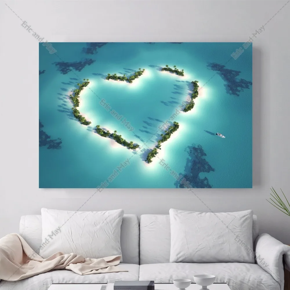 Пляжные 3D комната обои пейзаж холст Книги по искусству принт живопись плакат