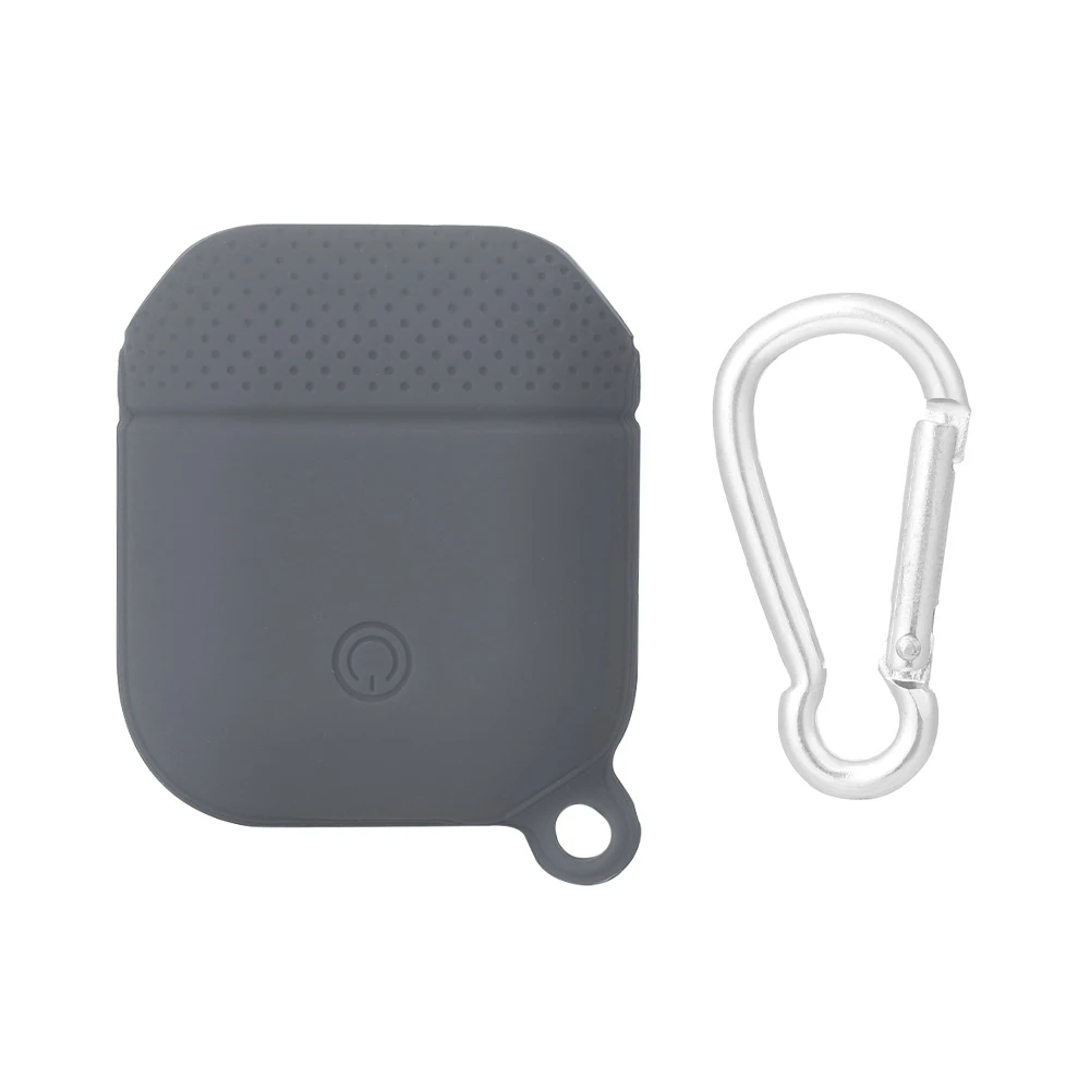 Dark brown Силиконовый чехол, наушники для Apple Airpods, чехол, Bluetooth, беспроводные наушники, защитный чехол, коробка для Air Pods, наушники, сумка - Цвет: Dark brown