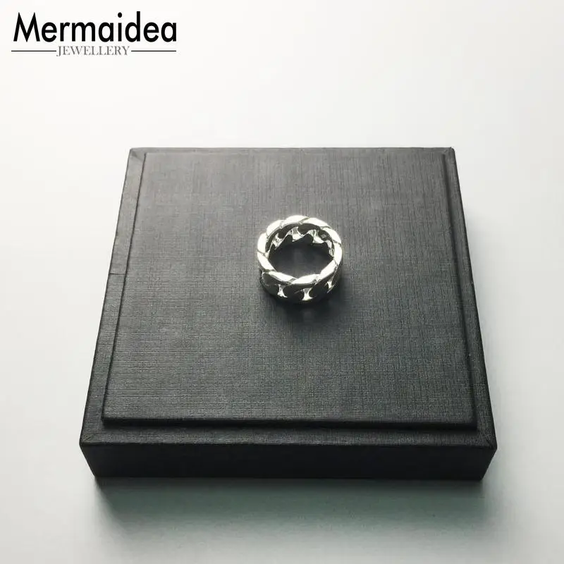 Острые кольца с серебряным покрытием и фигуркой веревки европейская полая