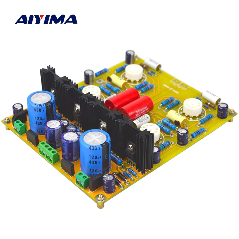 Aiyima Tube Pre аудио Усилители домашние доска prt05a ламповый желчи предварительно