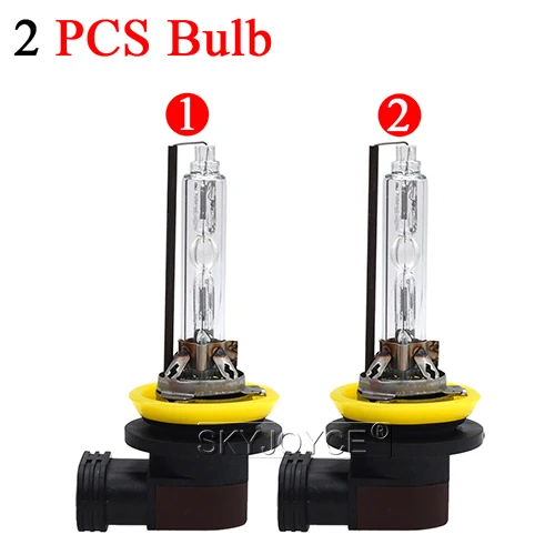 2 Pieces bulb SKYJOYCE ксенон H11-B AC 55 Вт CANBUS ксенон hid комплект H11-B 5500 К металлический База Ксеноновые фары лампы 12 В в canbus Slim комплект ballast HID - Испускаемый цвет: 2 Pieces bulb