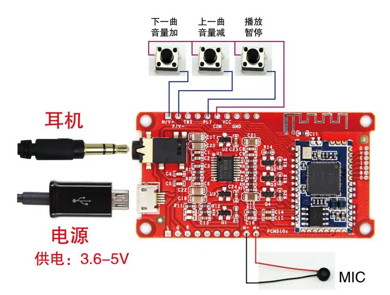 Модуль Bluetooth CSRA64215 4 0 2 Hi Fi Цифровой усилитель низкой мощности APTXLL I2S|hifi digital