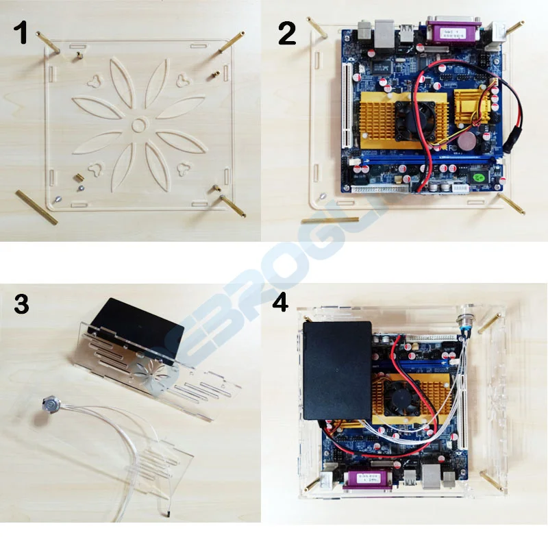 DIY MINI ITX чехол HTPC компьютерный чехол s шасси Настольный для игрового шасси Поддержка 2,5 SSD HDD 17*17 см с 160 Вт PSU