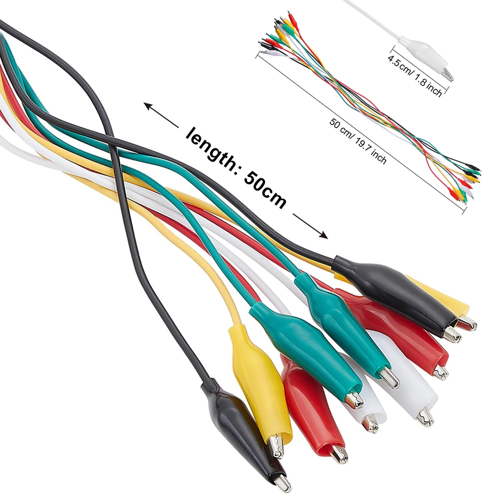 Зажимы типа крокодил для BBC micro: зажимы 10 шт. и 5 цветов проверки набора проводов