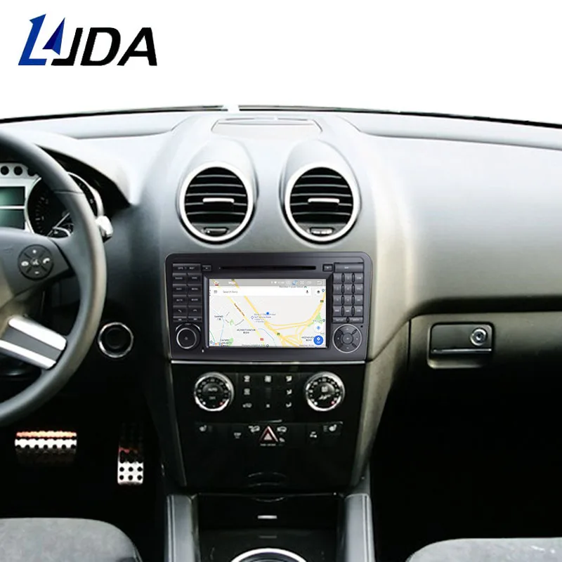 LJDA 2 Din Android 9,0 Автомагнитола для Mercedes Benz ML CLASS W164 ML350 ML300 Автомобильный мультимедийный плеер стерео аудио gps DVD wifi DSP
