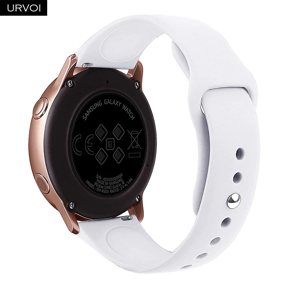 URVOI ремешок для Galaxy Watch Active/42 мм/46 мм спортивный силиконовый ремешок дизайн быстросъемные шпильки мягкая удобная замена