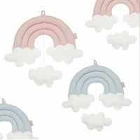ins baby bed room hanging clouds tent ornaments kids room decoration photography props cloud water drop toy nursery wall pendant
