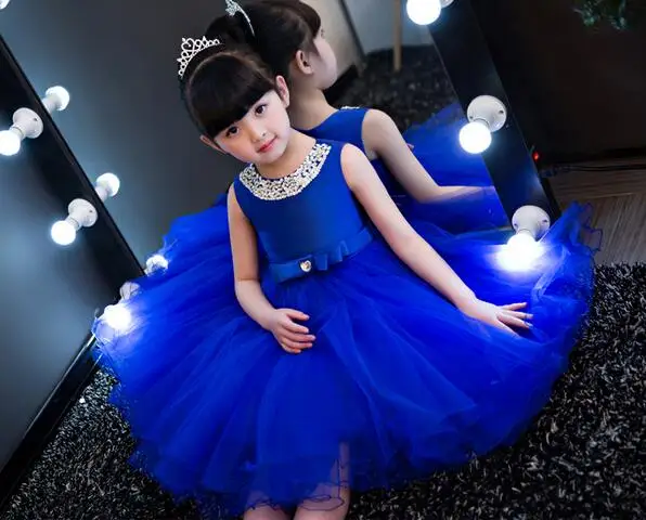 Детское празднивечерние платье для девочек свадебное с цветочным рисунком