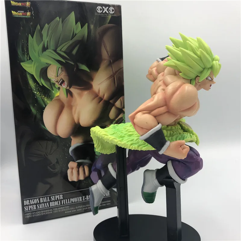 Dragon Ball Z Super Broly Movie Ver. Зеленые волосы против Гоку броли Супер Saiyan боевой формы ПВХ Фигурки Модель DBZ 24 см