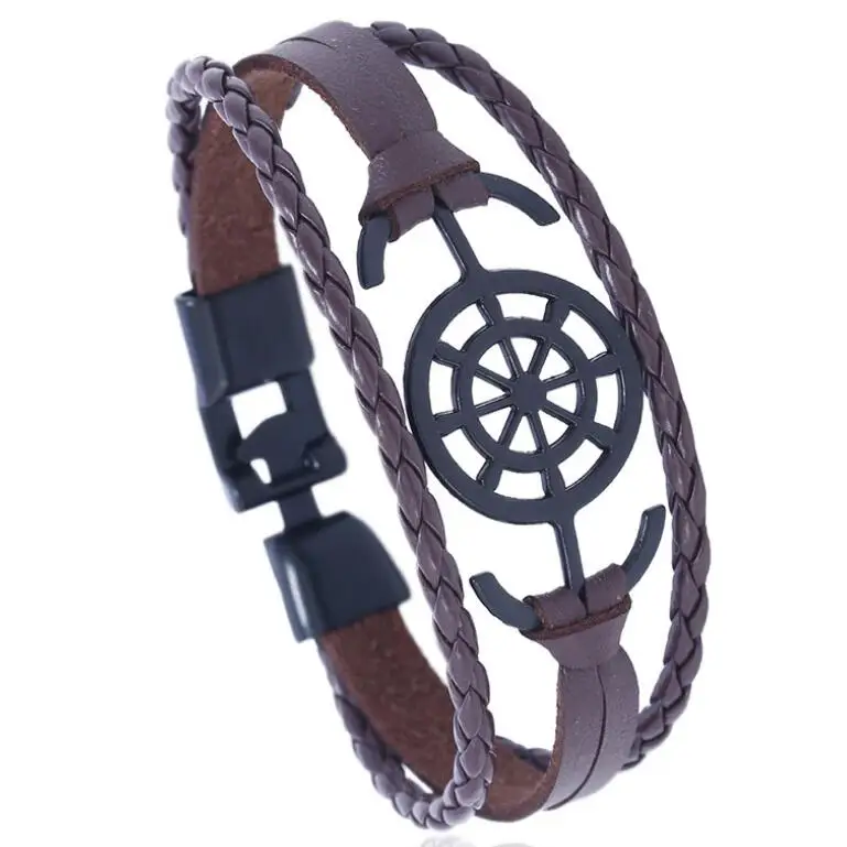 Модный винтажный браслет с подвесками для мужчин и женщин сетчатый Браслет из