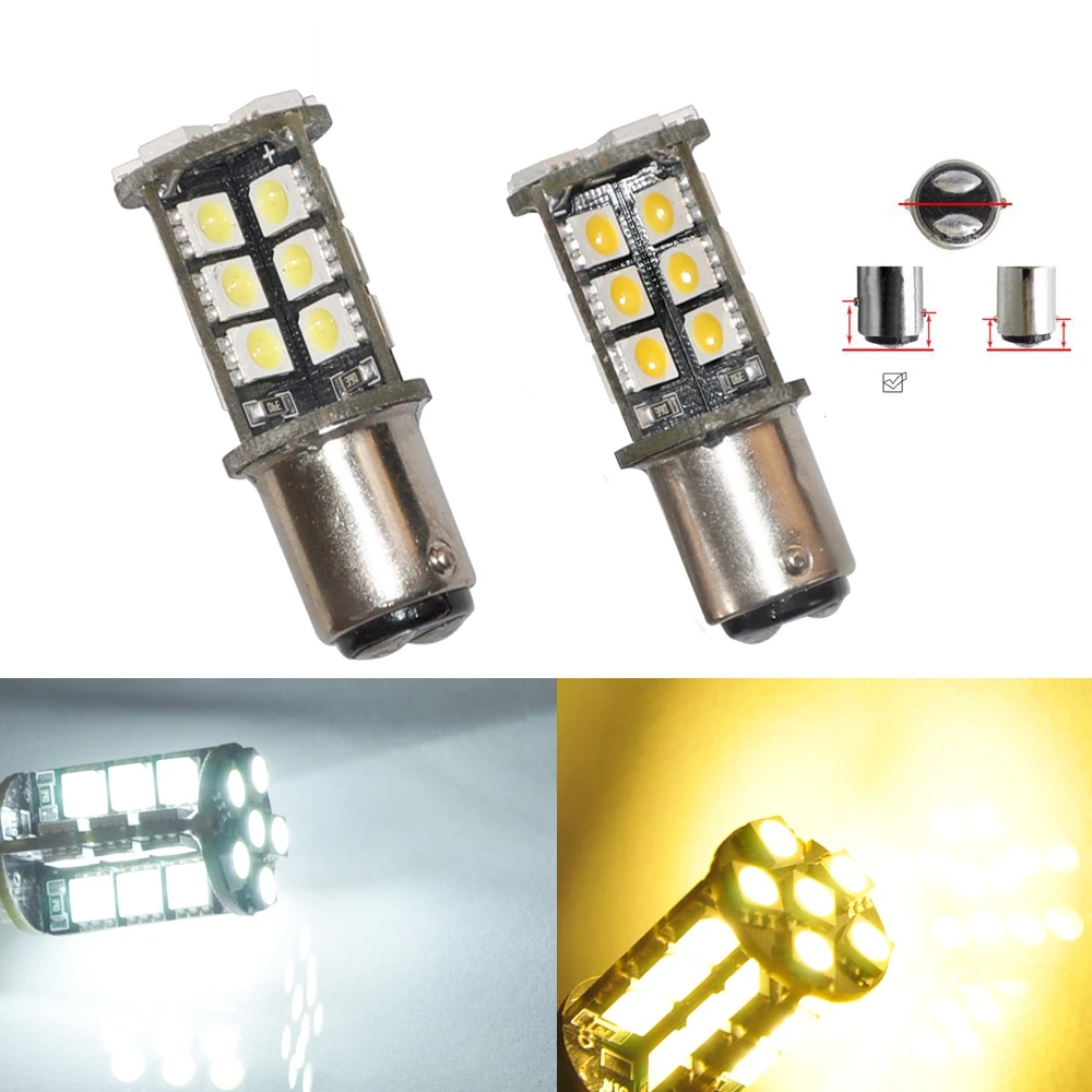 2 шт. T25 1157 BAY15D 30-5050 SMD СВЕТОДИОДНЫЙ 3 8 Вт Чистый белый теплый автомобильный тормоз