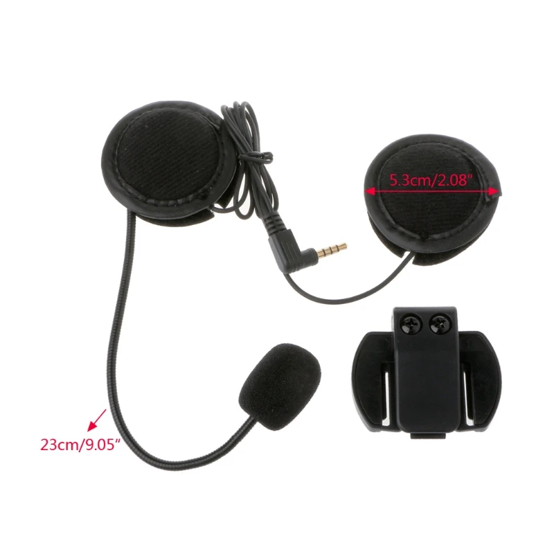 

Microphone Speaker Soft Accessory For Motorcycle Intercom Work with 3.5mm-plug