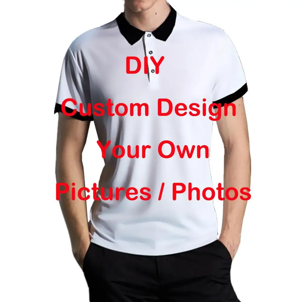 LIASOSO Летняя мужская и женская рубашка поло с 3D принтом индивидуальный дизайн ваш