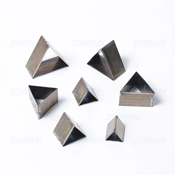 Triangle ZONESUN полукруг падение кожа штанцевый нож кликер Сталь умирает 20/25/30/50 мм перфорационный инструмент для вырезания кожа серьги - Цвет: Triangle