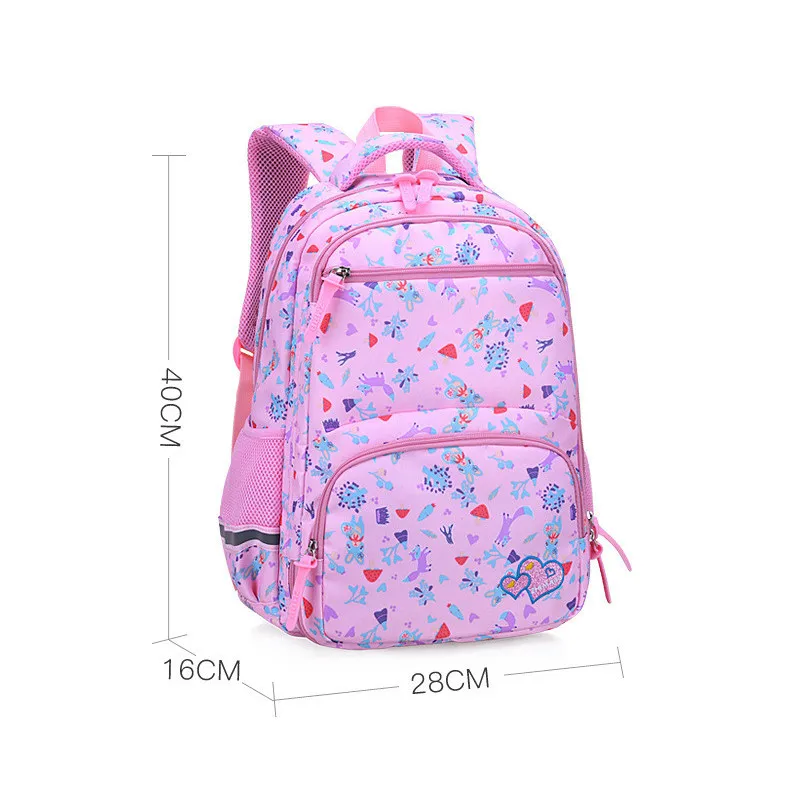 pink small Новые школьные рюкзаки для девочек-подростков 1-6 лет, 2 размера, Большой Вместительный рюкзак для путешествий, детские школьные сумки - Цвет: pink small