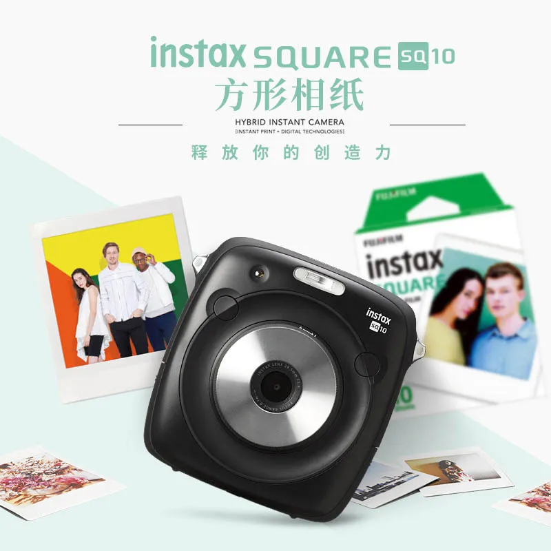 2018 Подлинная Fujifilm Instax 20 Лист квадратная пленка белая краевая фотобумага для