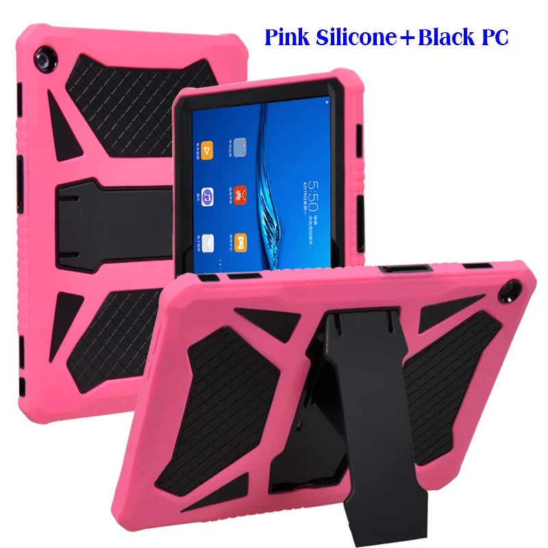 PC и силиконовый чехол для MediaPad T5 10 AGS2-W09/L09/L03/W19 10,1 ''сверхпрочный защитный чехол для huawei MediaPad T5 10 Funda+ Flim - Цвет: 7
