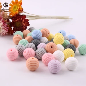 Бусины спиральные из пищевого силикона, не содержит бисфенола А, 15 мм, 100 шт.