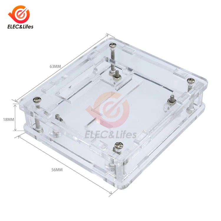 W1209 Acrylic Case W1209 12 В DC цифровой контроль температуры Лер термостат регулятор управления реле переключатель модуль датчика красный синий зеленый светодиодный дисплей - Цвет: W1209 Acrylic Case
