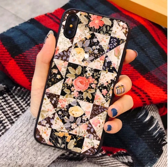 Новый золотой фольгой винтажный цветочный чехол для iphone X XR XS MAX 8 7 6 6s Plus|Бамперы| |