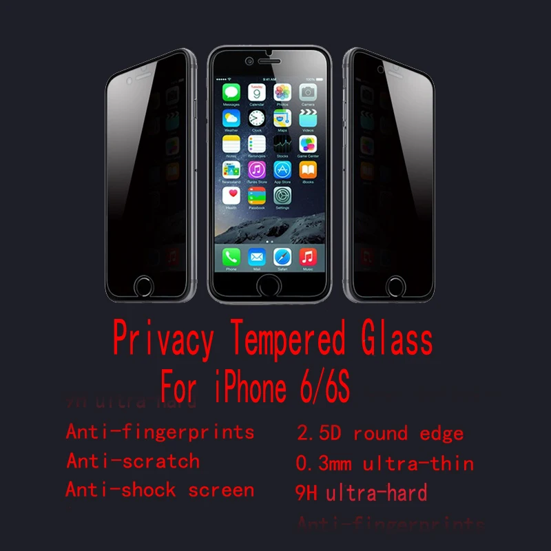 Fenghemei надежное Закаленное стекло Защитная пленка для Apple iPhone 6 S Clear Black против