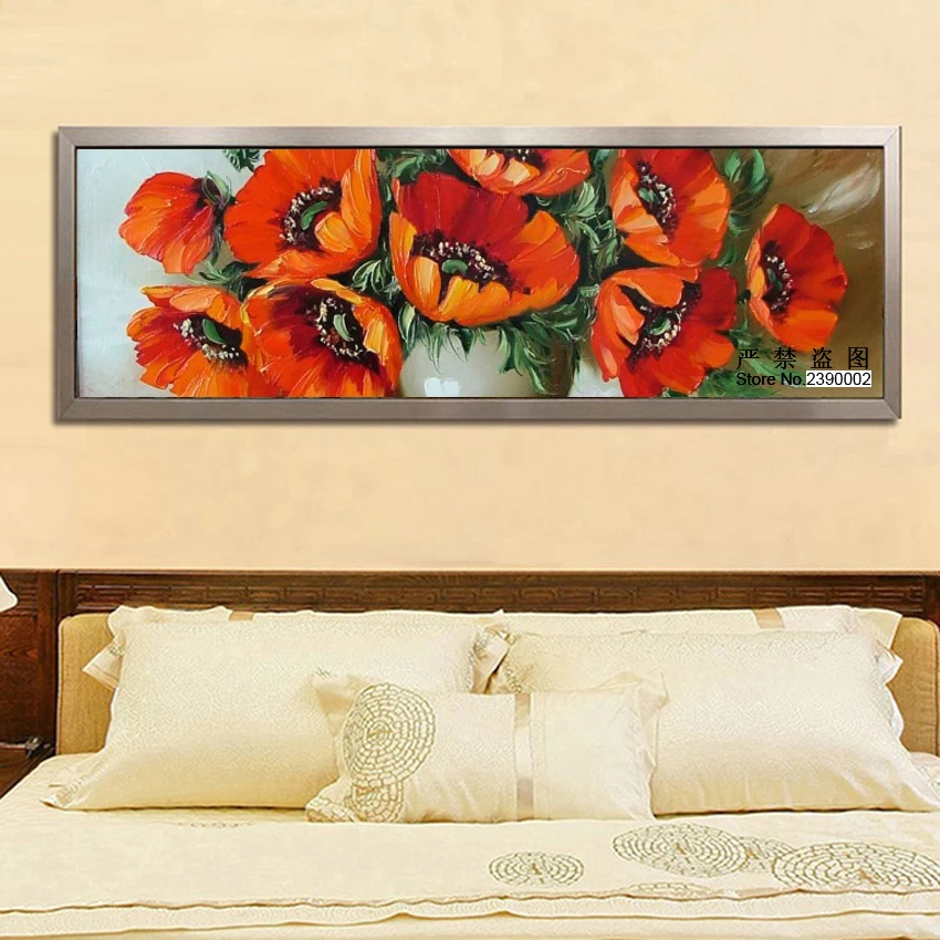 3D Алмазная картина цветы Поппи вышивка крестиком красные цветочные постеры