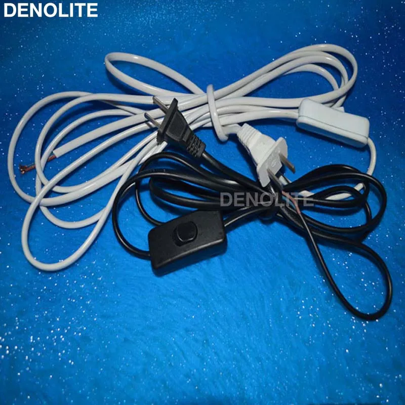 Шнур питания для лампы линия включения/выключения 303 2 контактный плоский шнур с