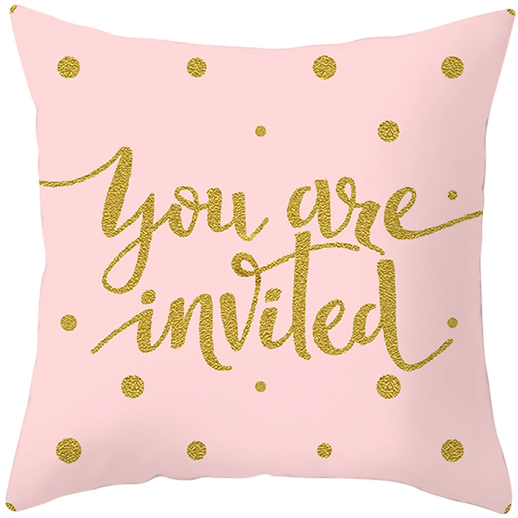 Декоративный чехол для подушки Hoom с абстрактным геометрическим принтом