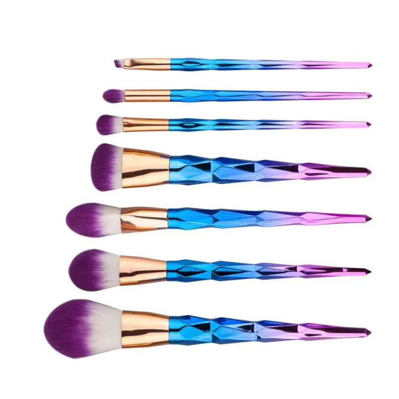 Cool! Metal+wool As picture show 7PCS Cosmetic Makeup Brush Eyeshadow Anne | Красота и здоровье