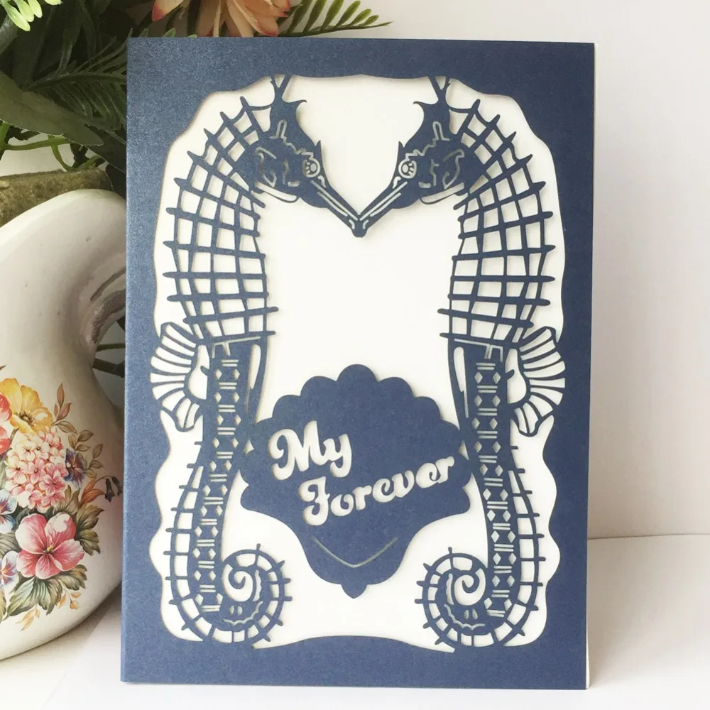 100 шт./лот настраиваемые свадебные приглашения в европейском стиле лазерная