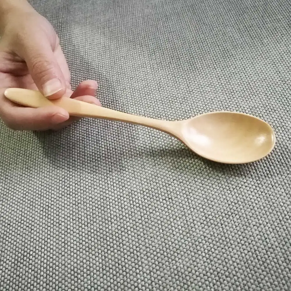 18*3 5 см натуральный японский стиль кухонная деревянная ложка для супа здоровая