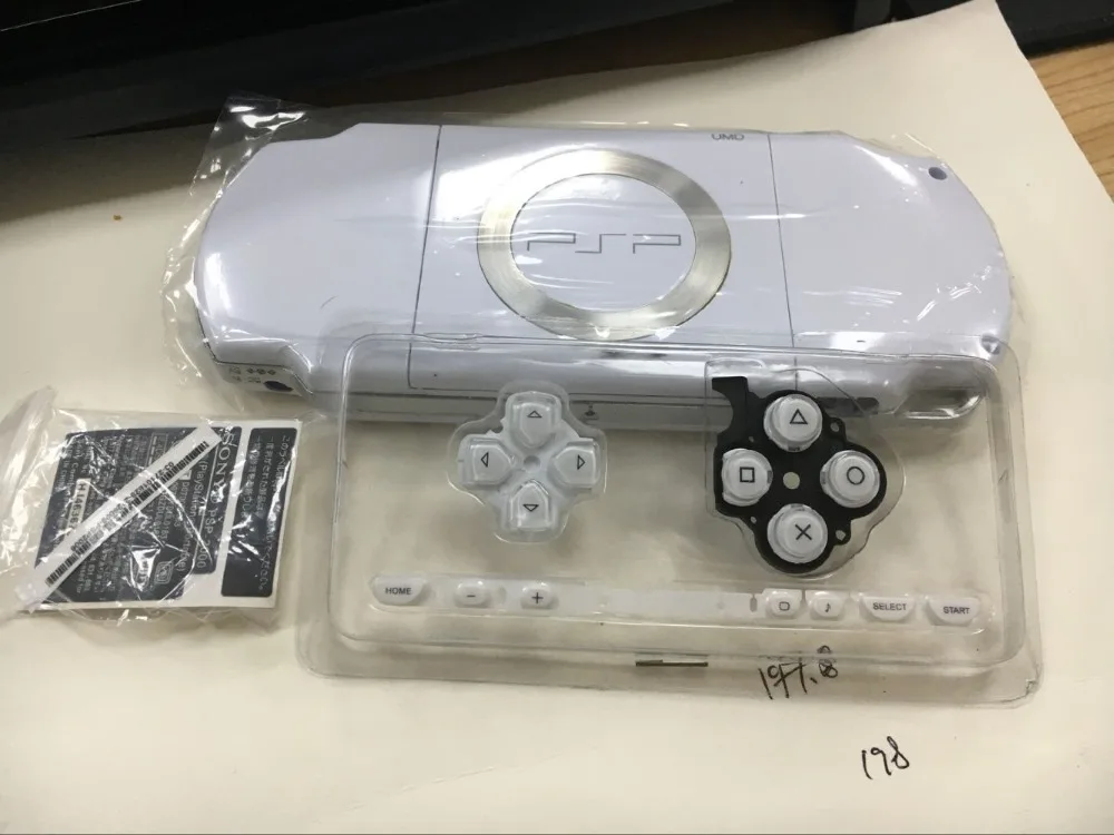 Белый сменный Корпус Корпуса корпуса для PSP2000 PSP 2000 Полная Крышка консоли с