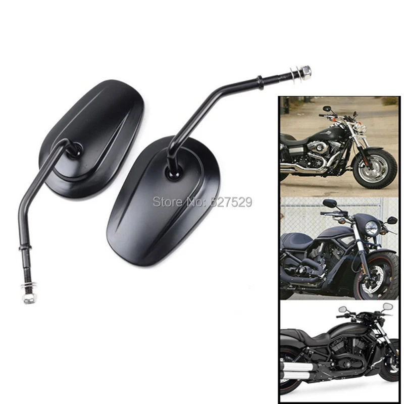 

Зеркала заднего вида мотоциклетные Алюминиевые черные, для HARLEY SOFTAIL DYNA SPORTSTER TOURING CRUISER, 2 шт.