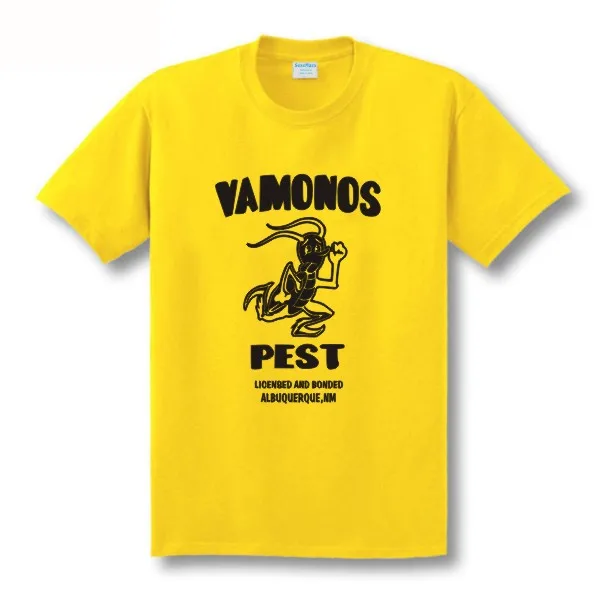 yellow ECTIC, стиль, принт, vamonos, вредитель, разбивающий плохой Забавный мультфильм, летняя комедийная Мужская футболка с короткими рукавами для мужчин - Цвет: yellow