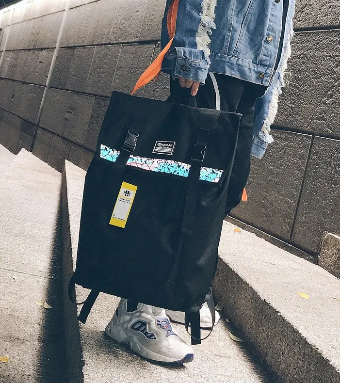 Унисекс 3 м отражающий рюкзак Компьютерная сумка уличный модный студенческий