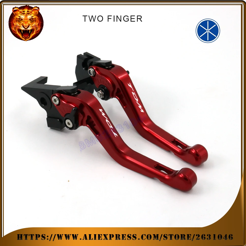

For YAMAHA TDM900 TDM900A TDM 2014 RED BLACK BLUE NEW STYLE Motorcycle Accessories Adjustable Short Brake Clutch Levers