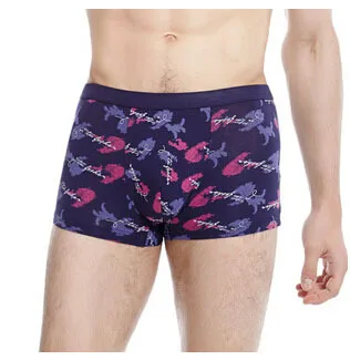2015 New Arrival Print Male Boxer Fiber Cueca Middle Waist Men XL XXL Mens Underwear Hight Quality Calzoncillos Marca | Мужская одежда