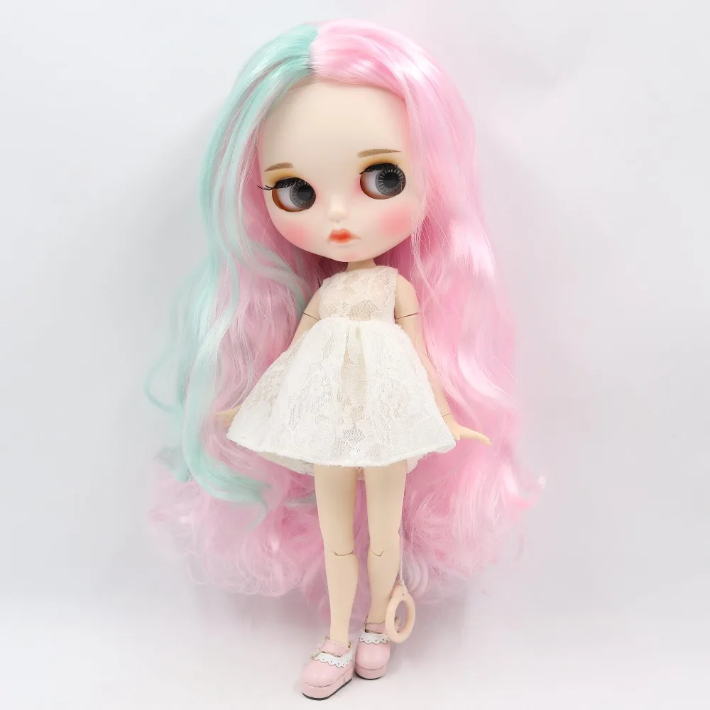 Ледяной DBS Blyth кукла 1/6 bjd белая кожа совместное тело новое матовое лицо резные