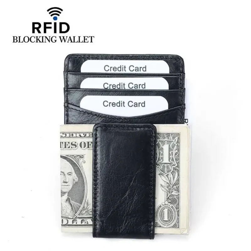 Rfid блокирующий кошелек для кредитных карт с держателем фотографий из