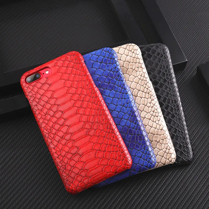 (1PC) snake skin python design phone Case For iPhone 8 plus 7 6s hard covers capa fundas |