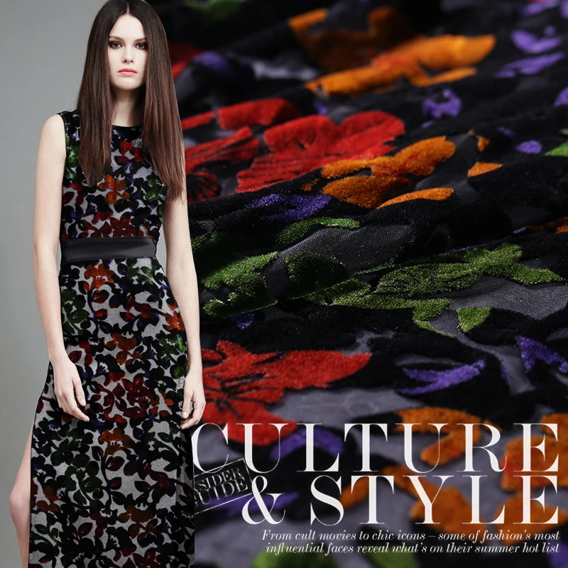 Alibaba express Африканский шелковой ткани для шитья бархат хлопок метр цветочные