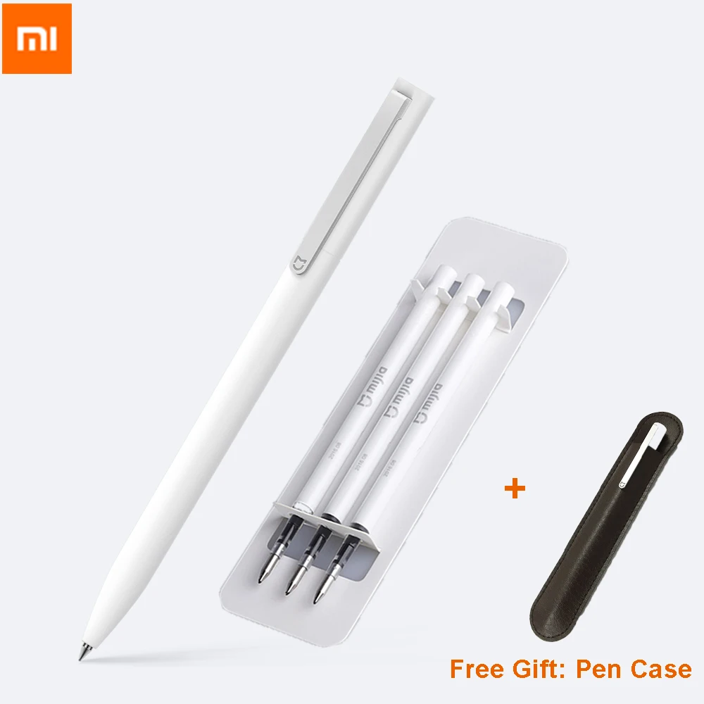 Bundle 1 Xiaomi Mijia Sign Pen 9,5 мм ручка для подписи PREMEC гладкая швейцарская заправка MiKuni японские чернила - Цвет: Bundle 1