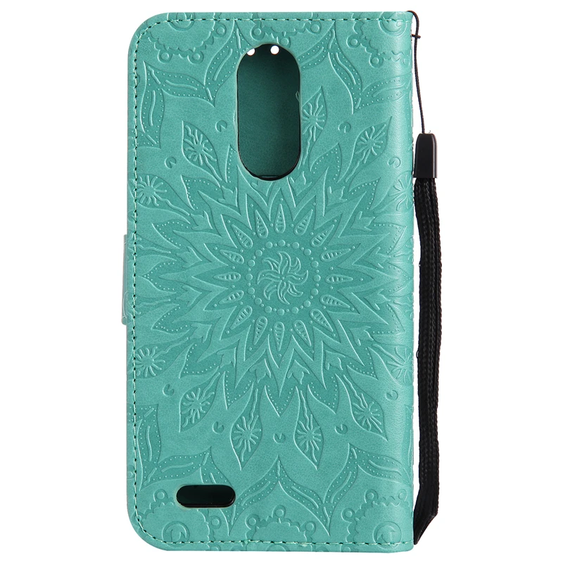 Coque люкс Ретро флип чехол для LG K10 2017 искусственная кожа + силиконовый корпус