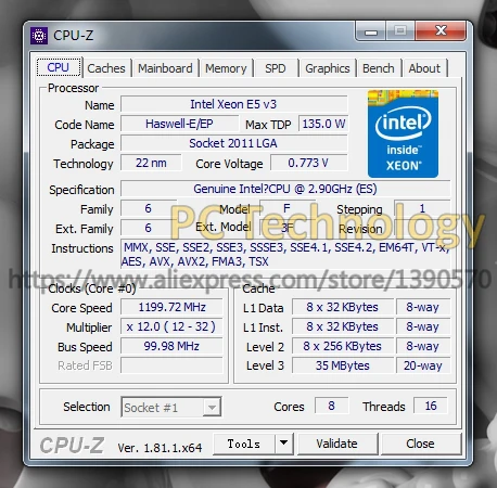 Оригинальный процессор Intel Xeon ES версии E5-2667V3 QEYA E5 2667 V3 ЦП 2 90 ГГц 8 ядер 35M 2667V3 LGA2011-3