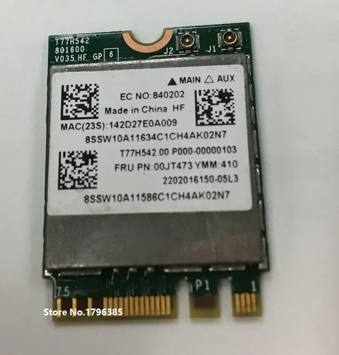 Broadcom BCM943162ZP Dual Band 802.11ac WIFI  Bluetooth4.0 NGFF Card  IBM LENOVO E450 E550 E455 E555 G50-30 00JT473