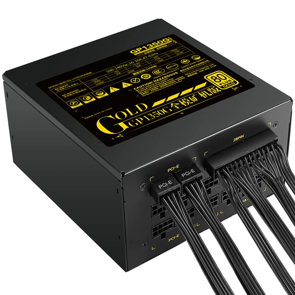 1250 Вт GP1350G полный модульный ATX PC компьютер горного питания игровой блок питания для AMD Crossfire Active PFC 93.8% эффективность 80 плюс