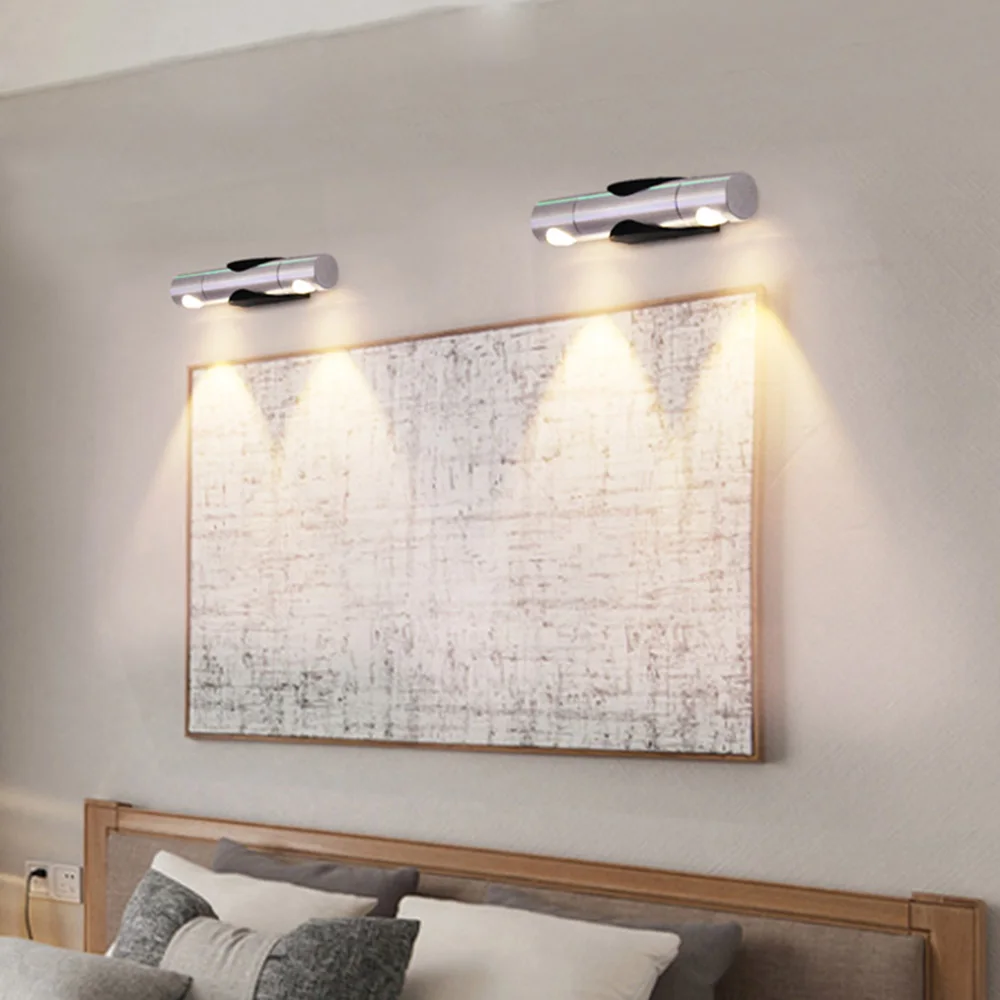 Настенные светильники светодиодный SMD 2 Вт лампочка для Бра вращающийся на 360