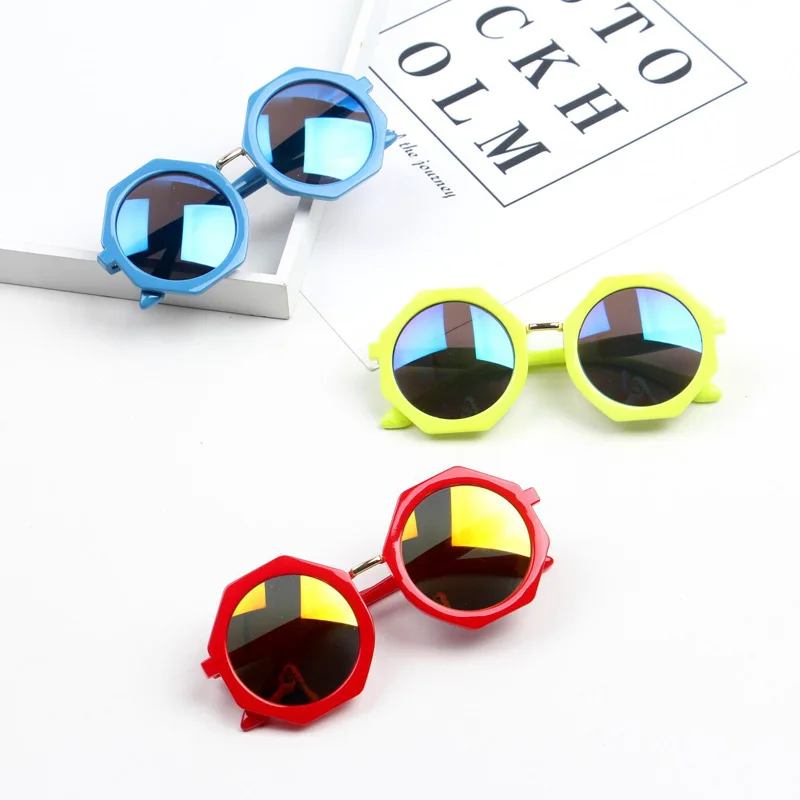 Cute kinder zonnebril baby Girls&ampboys designer wholesale Round lens sunglasses UV400 Fashion kids children oculos de sol n694 |